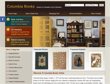 Tablet Screenshot of columbiabooksonline.com